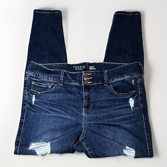 Torrid Super Soft & Stretchy Denim Jegging Pants, Women's Size 18 Tall - Picture 1 of 10